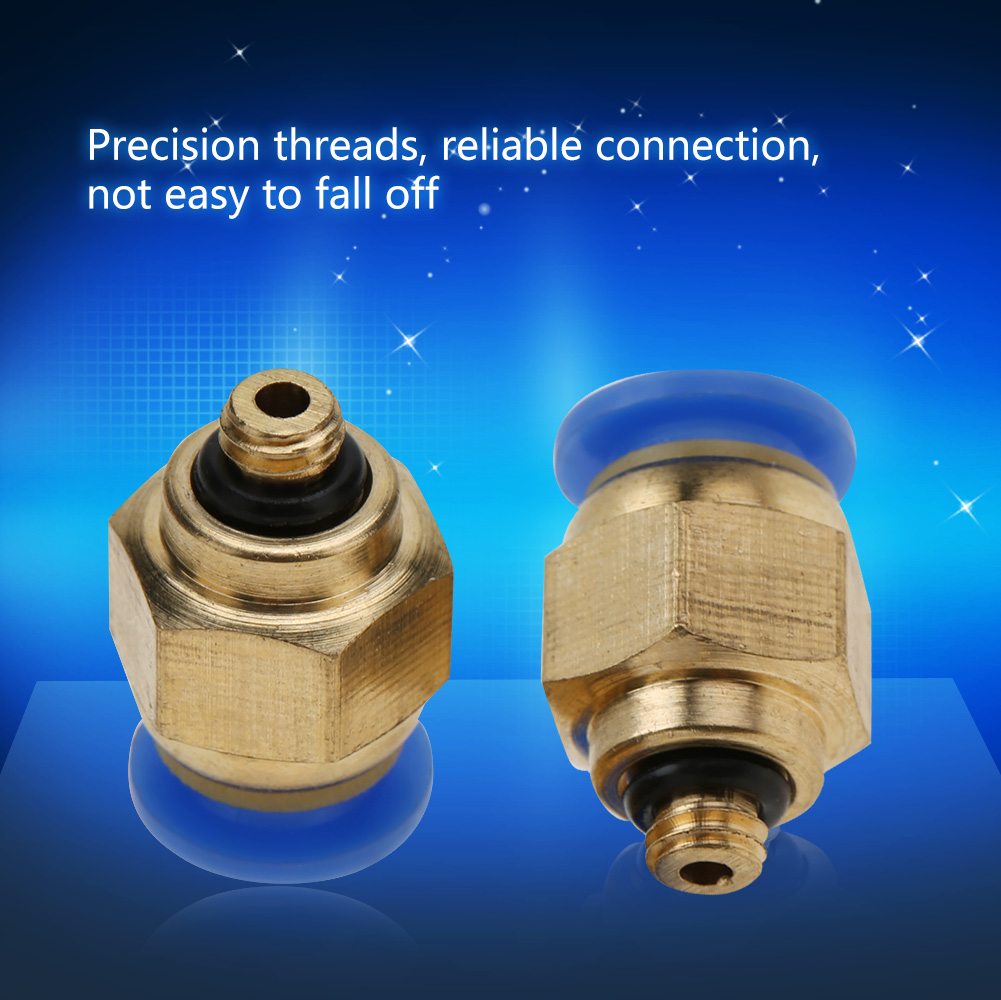 4mm Air Pipe Pneumatic Quick Fittings Male Thread Straight Push In Connect KRI✈️