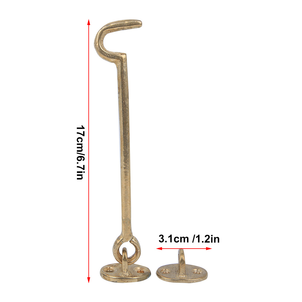 Chinese Style Window Latches Antique Brass Security Window Stay Hook Wind KRI✈️
