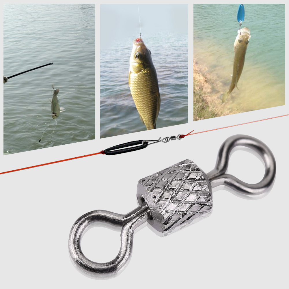 100pcs High Strength Copper Barrel Rotate Ring Swivels Fishing Accessory ( KRI✈️