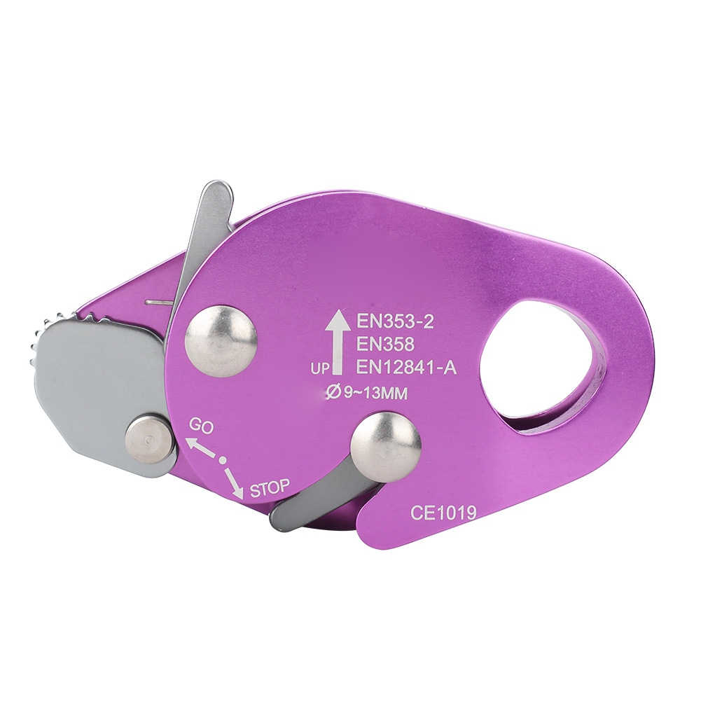 SelF Braking Stop Descender For 9-13mm Rope Clamp Grab Rescue Rappel Ring KRI✈️