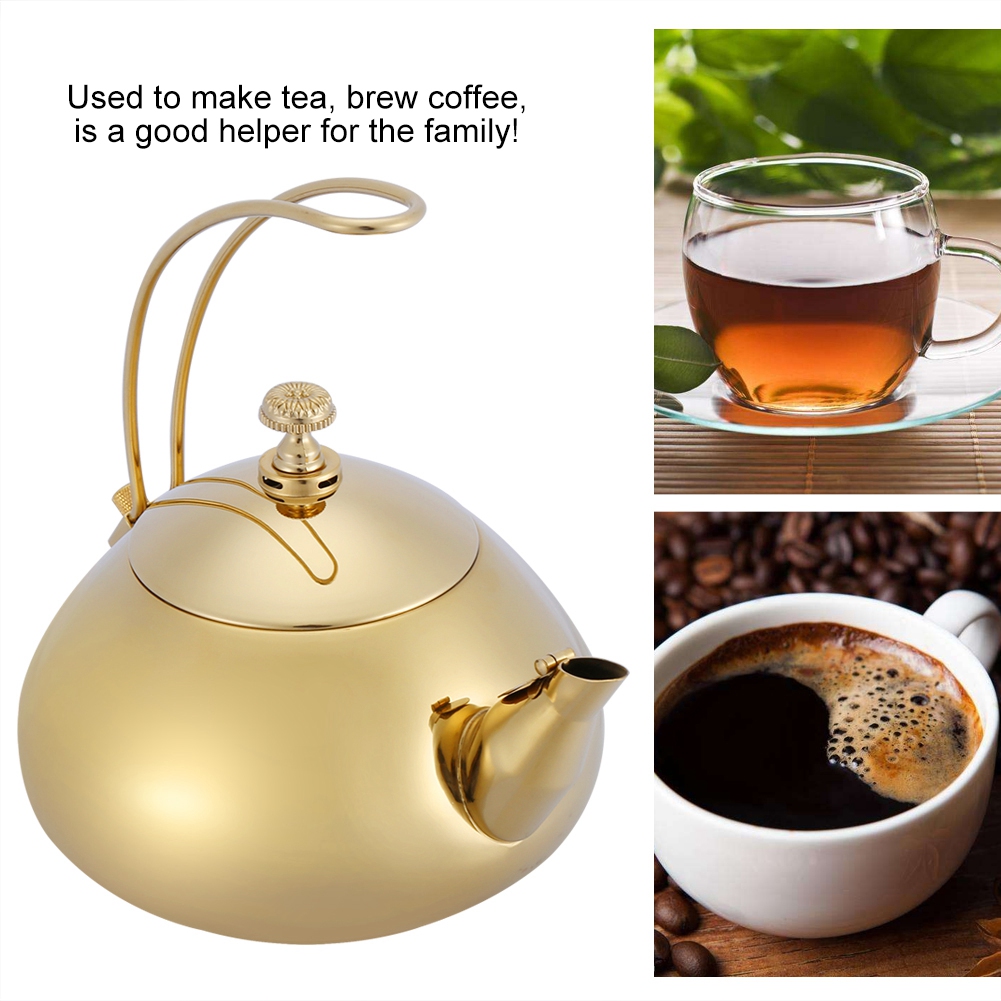NEW Classical 1.5L Stainless Steel Teapot Induction Cooker Teakettle Fast Water