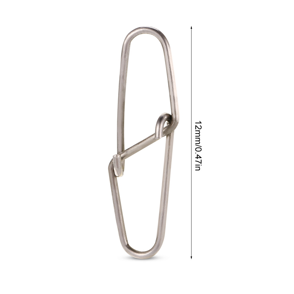 100pcs Dual Lock Fishing Safety Snaps Line Terminal Tackle Accessory (0) KRI✈️