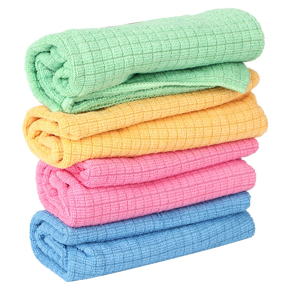 4pcs Microfiber Cleaning Cloth Absorbable Dish Cleaning Towel Kitchen Clea KRI✈️