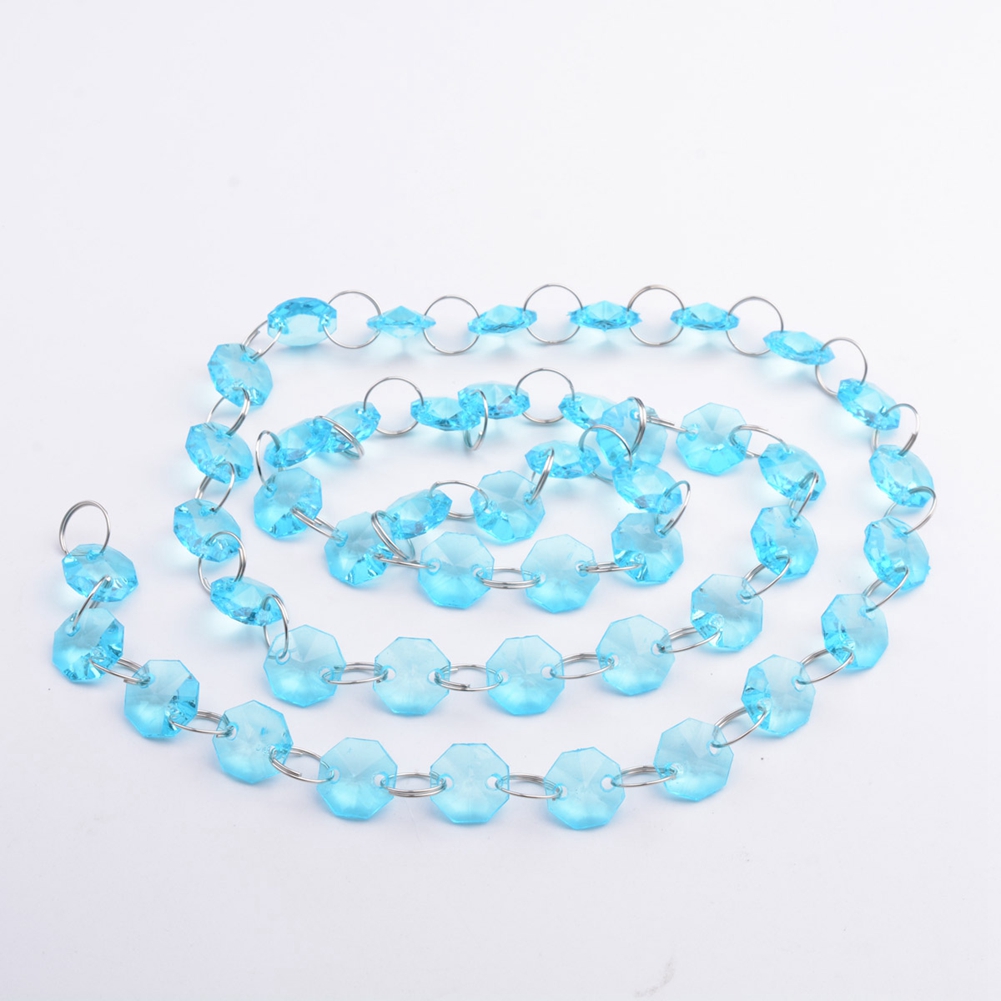 1m Acrylic Crystal Beads Strands Wedding Christmas Party Hanging D KRI✈️