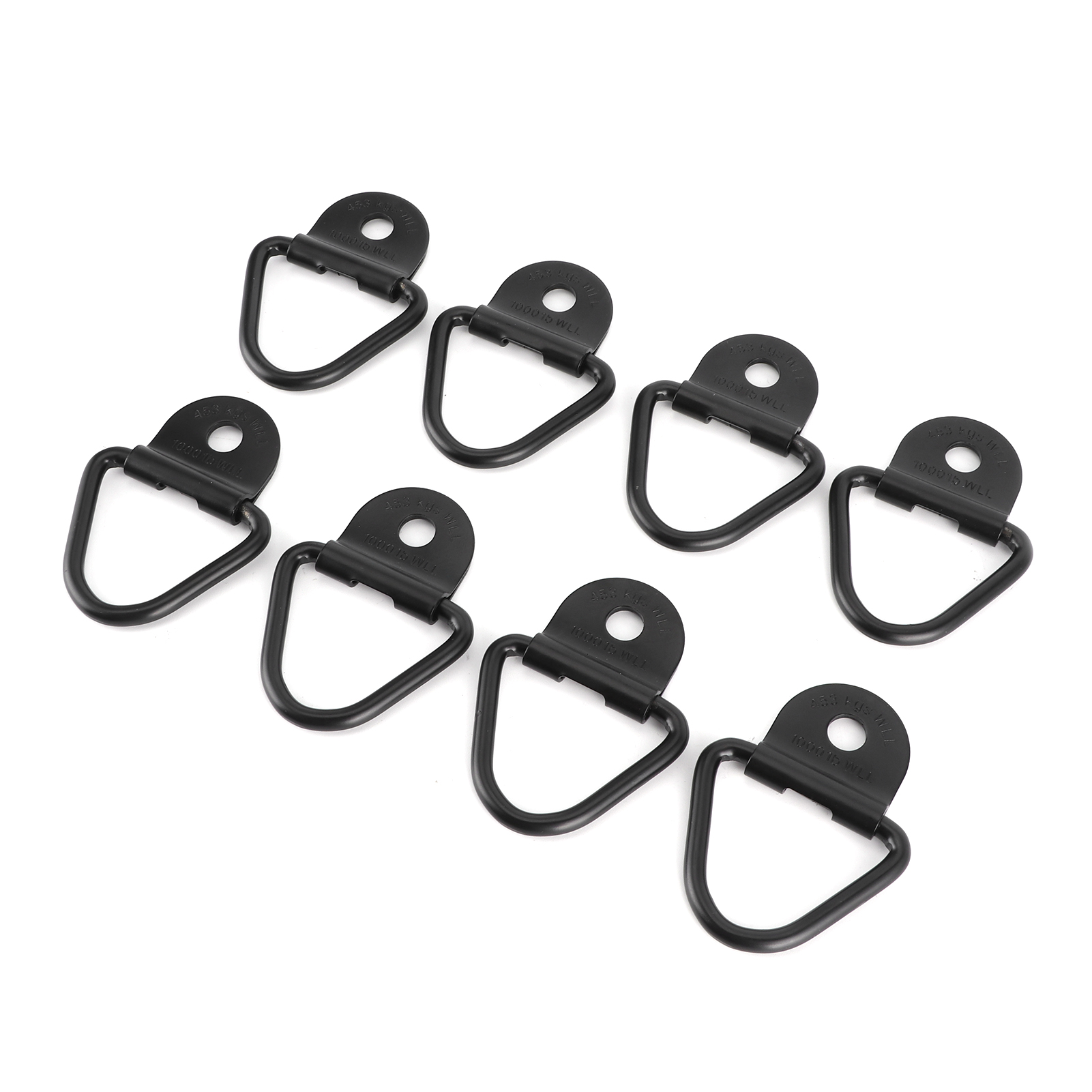 New 8Pcs Universal Triangular Tie Down Anchor Rings Towing Hook For Truck RV Tra