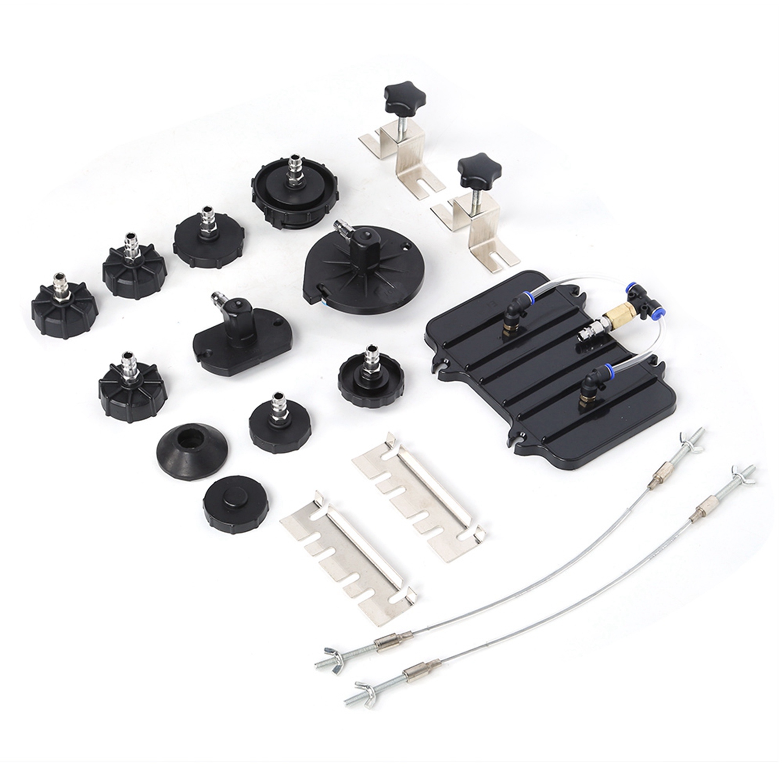 13pcs/Set Compressed Air Brake Bleeder Adapter Steel Quick Connection For KRI✈️