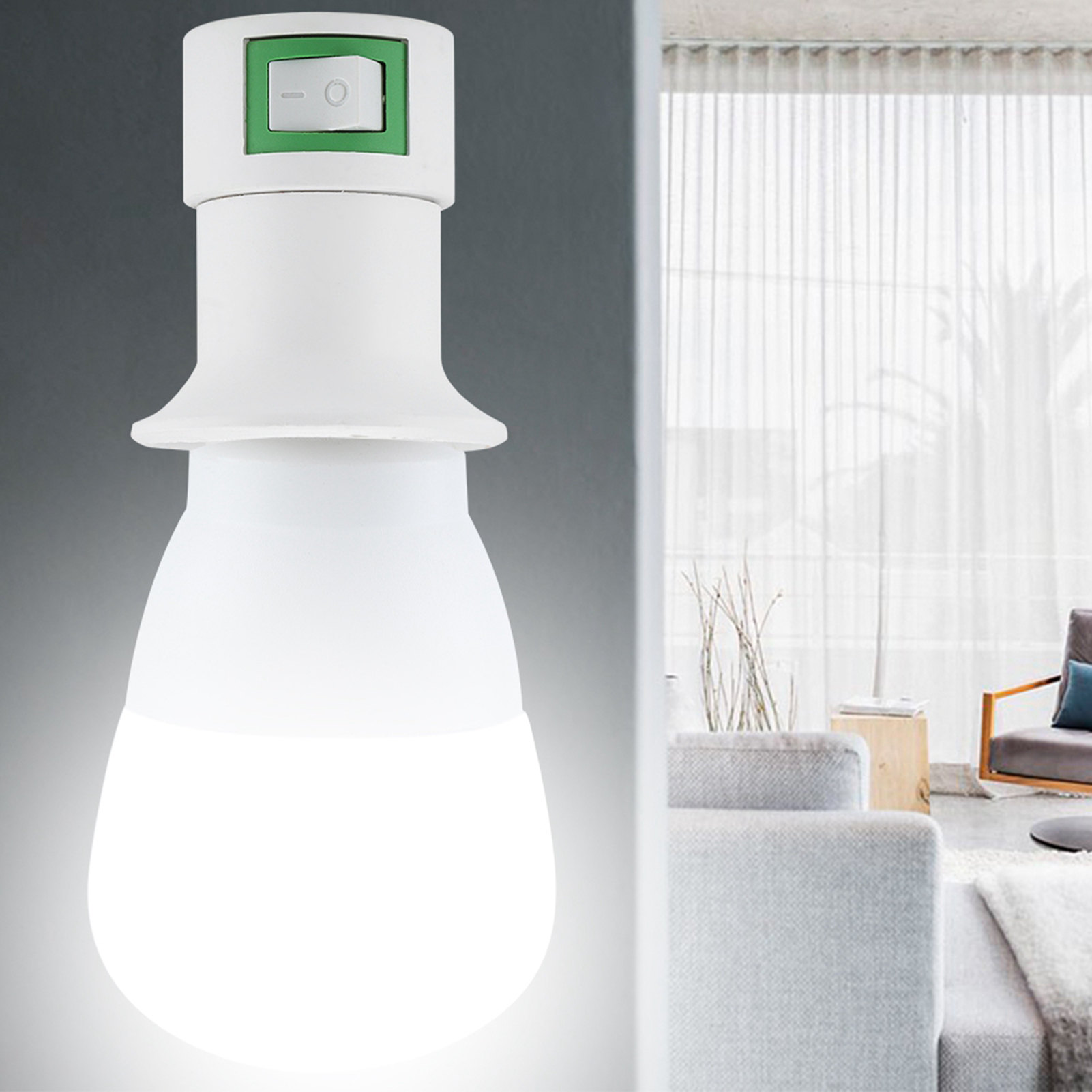 E27 Bulb Converter Plugin Lamp Screw Socket Wall Light Fixture KRI✈️