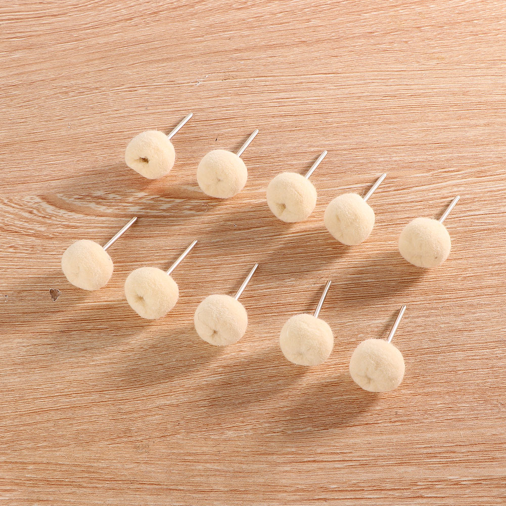 10PCS 2.35mm Polishing Tool Woollen Buffing Wheel Abrasive Tool Abrasive T KRI✈️