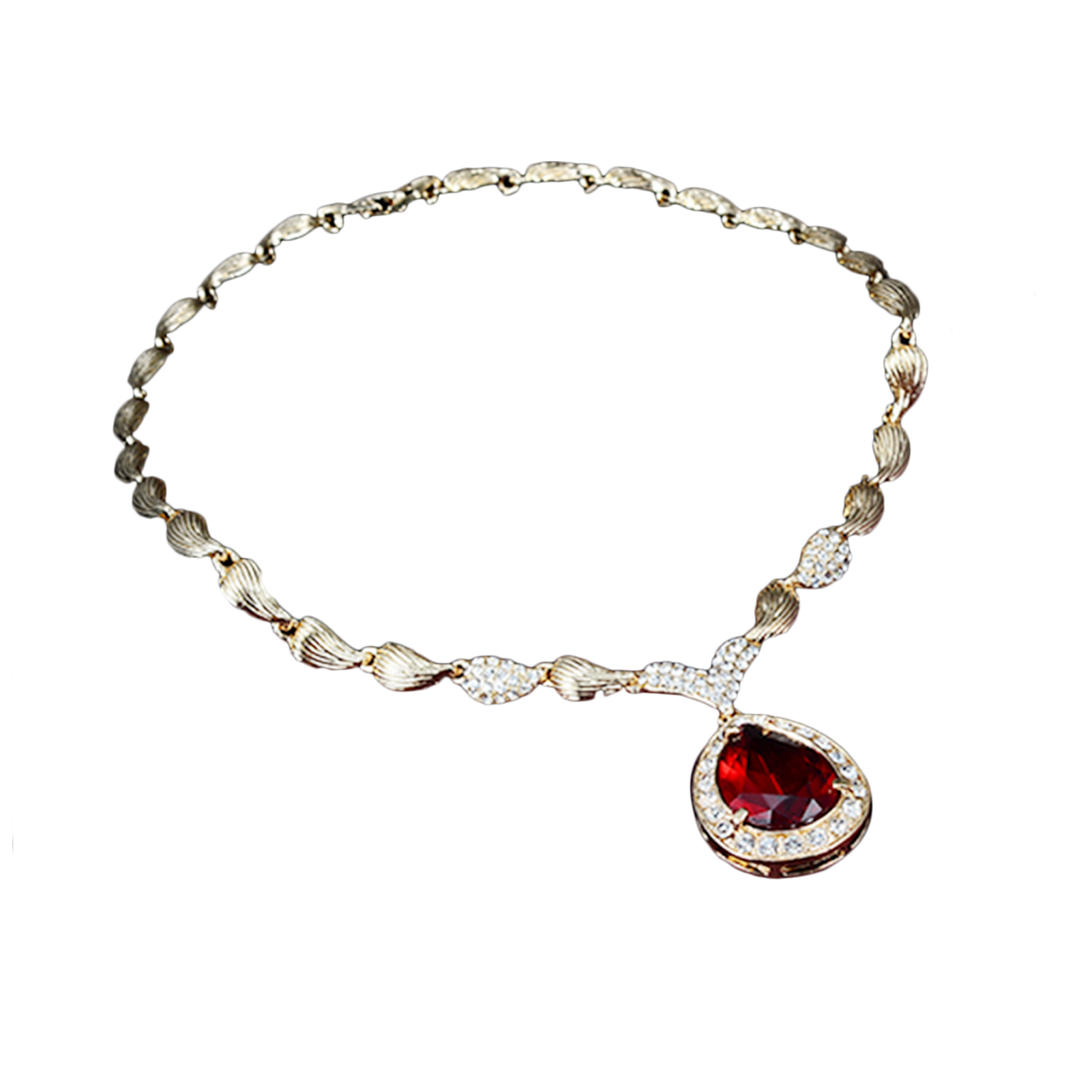 Women Jewelry Set Rhinestones Pendant Decoration Plating Necklace Earrings KRI✈️