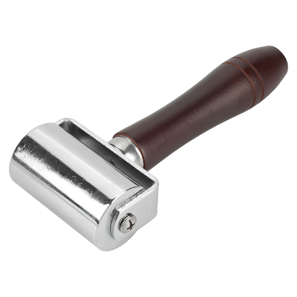 60mm High Carbon Steel Solid Leatherworking Roller Leathercraft Glued Laye KRI✈️