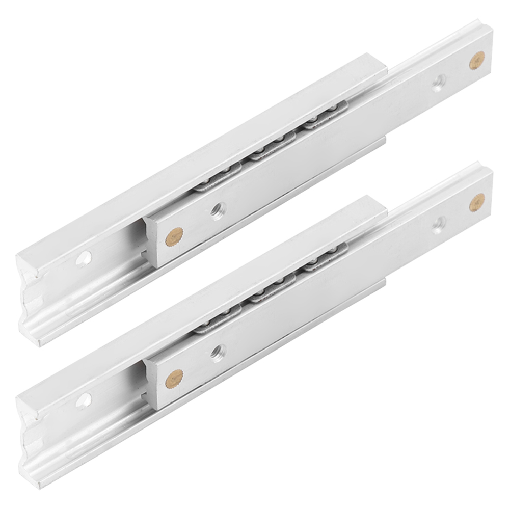 2pcs/ Set Mini Aluminum Alloy Durable Smooth Slideway For Drawer Cabinet