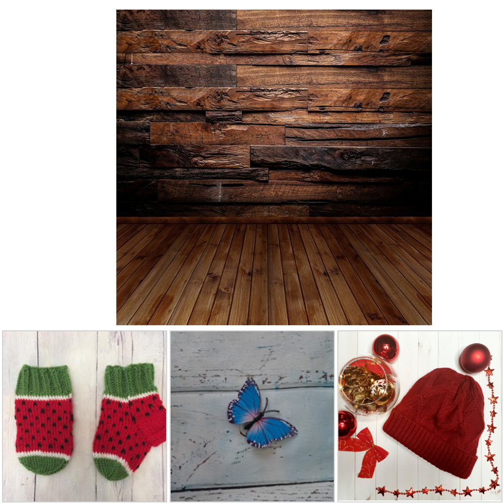 (K-10008)Vintage Wood Grain Photography Backdrop Newborn Baby Photo Studio KRI✈️