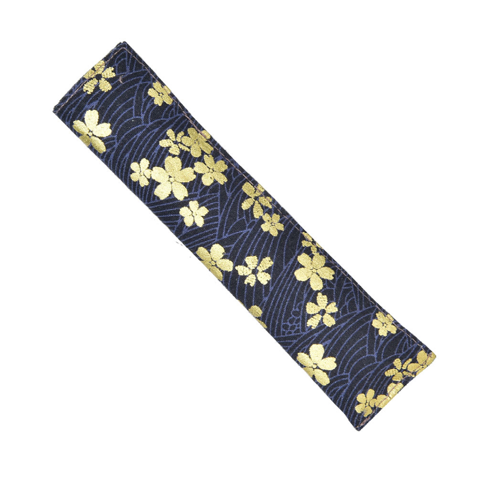 Single Pen Storage Bag Retro Flower Pattern Hot Gold Cotton Cloth Protecti KRI✈️