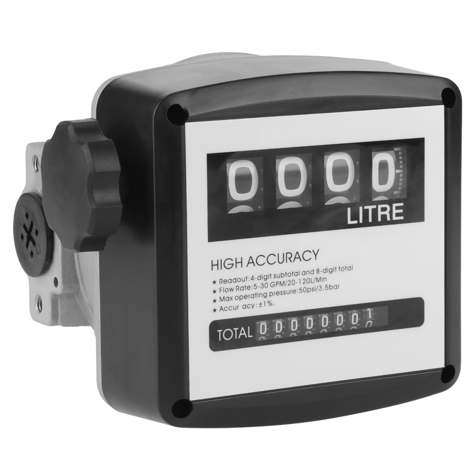 1% High Accuracy 1 Inch 4 Digital Diesel Gas Fuel Oil Meter Counter G KRI✈️