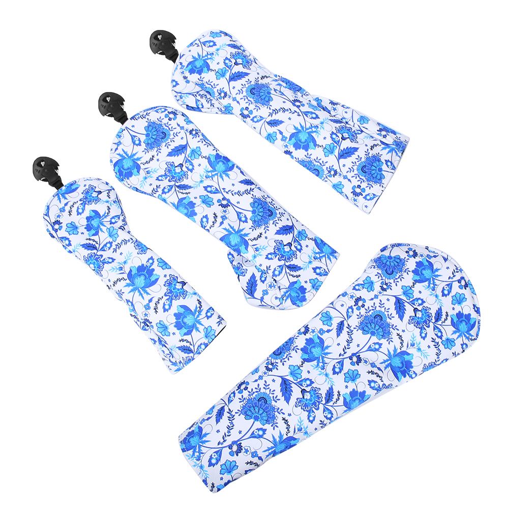 4PCS 1/3/5/UT PU Leather Waterproof Thicken Plush Putter Head Cover W KRI✈️