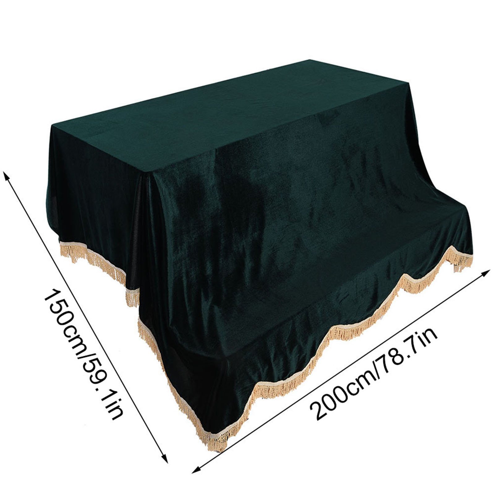 200* 150cm Durable Upright Piano Dustproof Protective Cover Pleuche Cloth KRI✈️