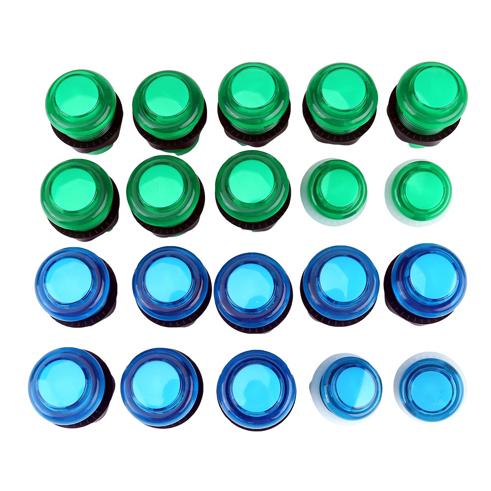 20 DIY LED Illuminated Game Buttons 2 Joysticks 2 USB Encoder K KRI✈️