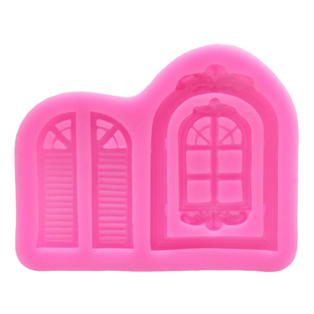 3D Silicone Baking Mould Window Door Shape Cake Chocolate Fondant Mold KRI✈️
