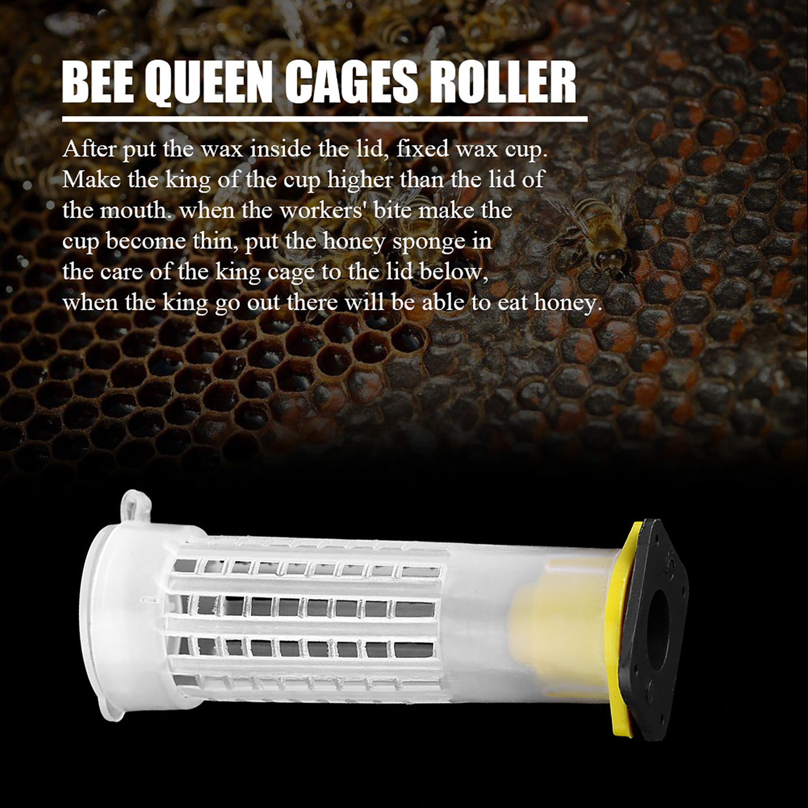 50 PCS Beekeeping Rearing Cup Kit Bee Queen Cages Roller Beekeeper Tool Eq KRI✈️