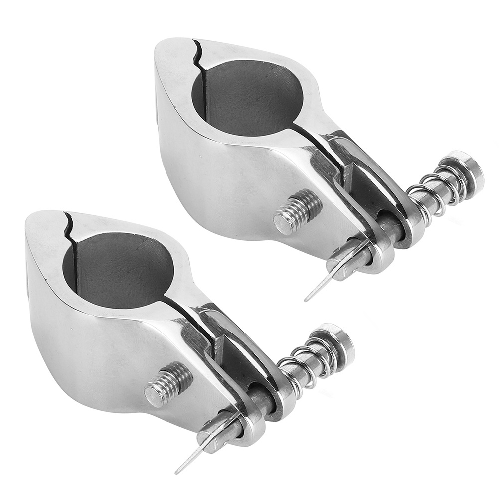 °2pcs Steel Boat Hinged Upper Jaw Slide Marine Hardware Fittings Tip