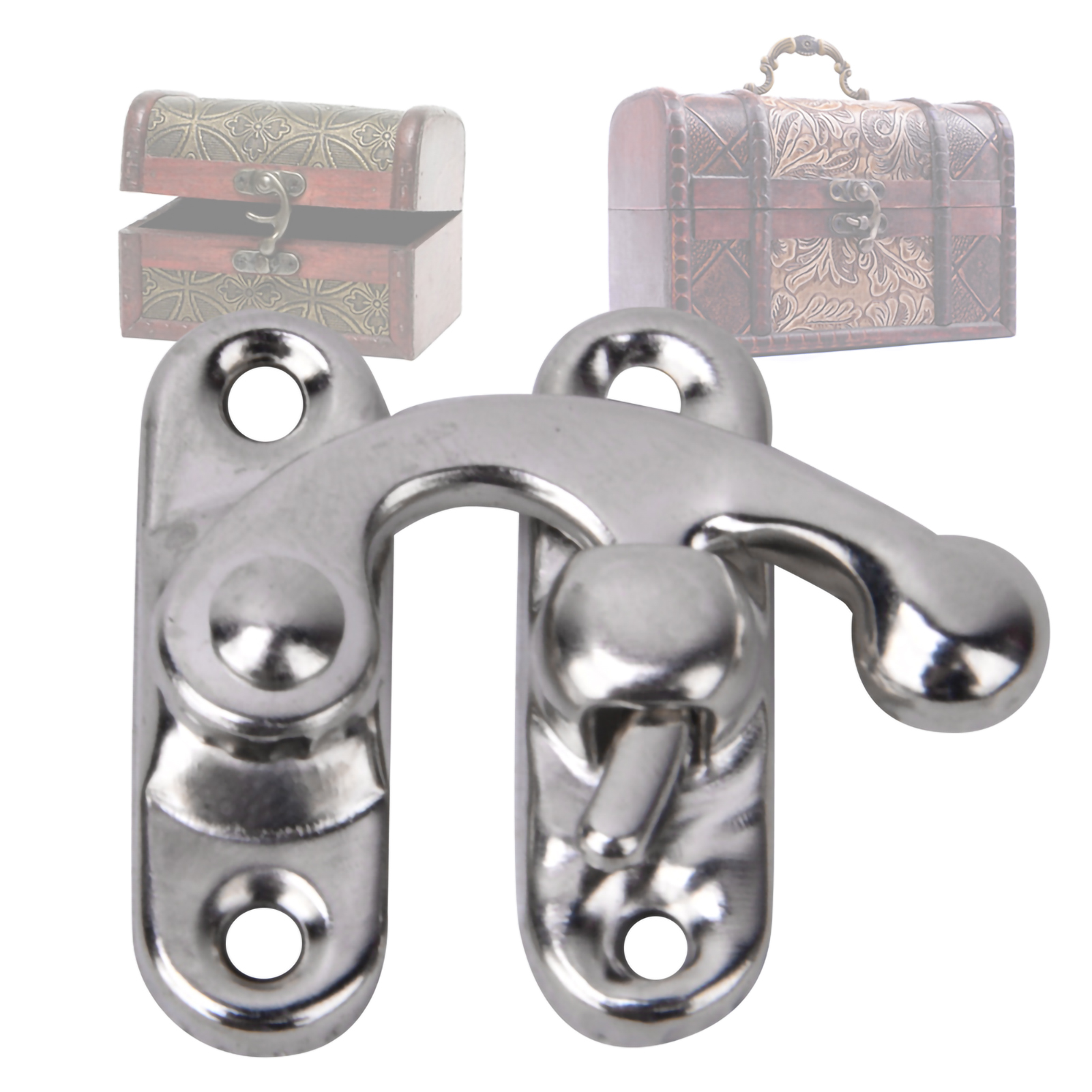 °30 Pcs Hasp Hook Retro Style Iron Latch Hook Hasp For Jewelry Gift Boxes 3.2 X