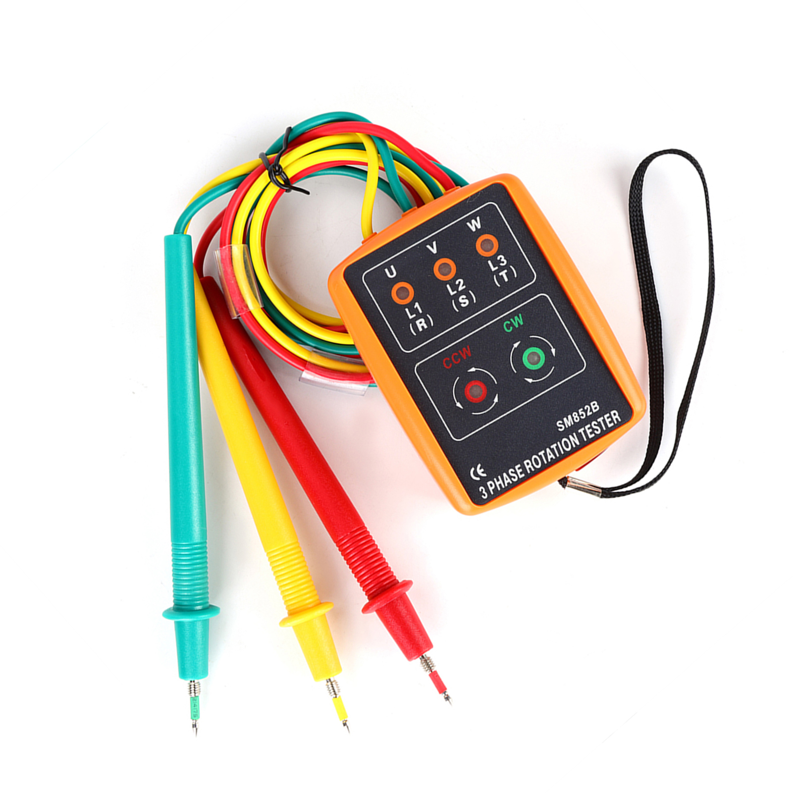 SM-852B 3-Phase 60V~600V AC Sequence Order Rotation Indicator Tester 20Hz- KRI✈️