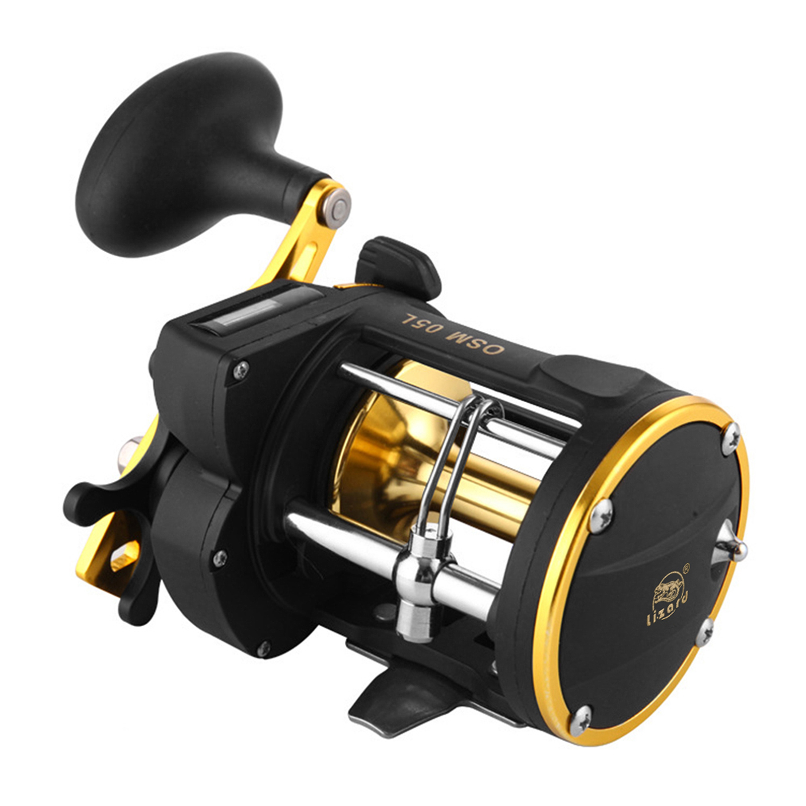 °Full Metal Trolling Fishing Reels Right Hand Drum Wheel Boat Sea Fishing Reel