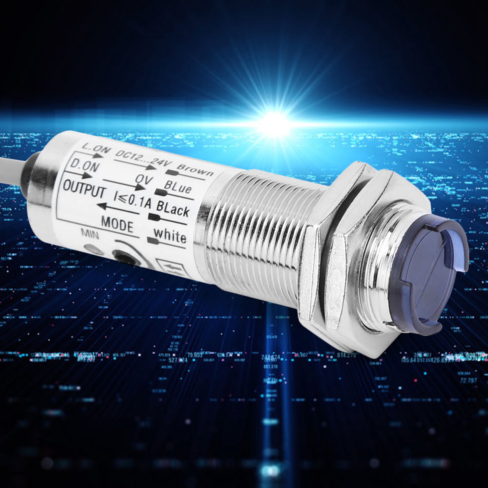 BERM Photoelectric Switch Proximity Sensor 4‑Wire NPN NO CDD‑40N DC12‑24V KRI✈️