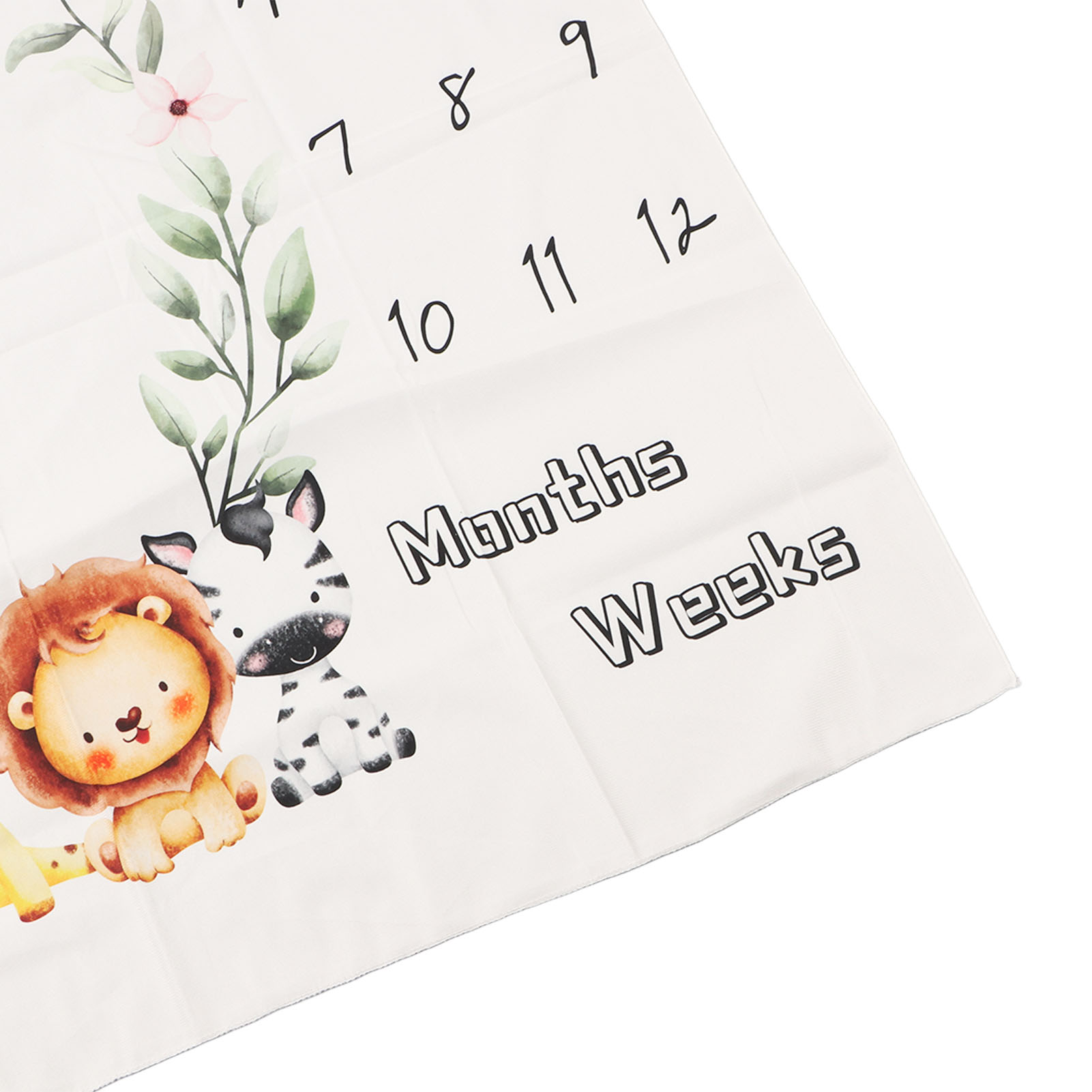 Baby Monthly Milestone Blanket Innovative Garland Pattern Decorative Newborn UK