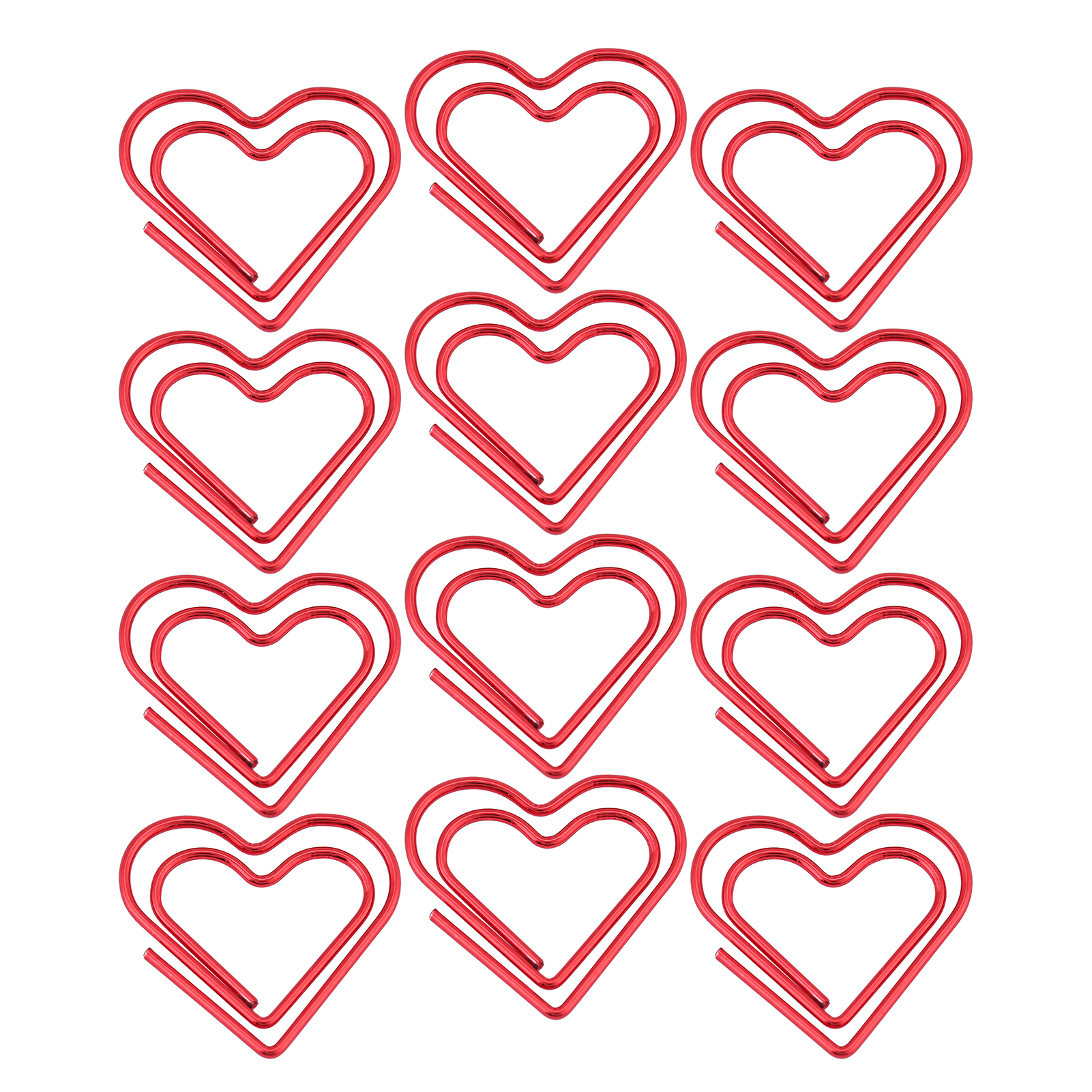 Heart Shape Paper Clips Bookmark Marking Document Organizing Clip Stationery UK