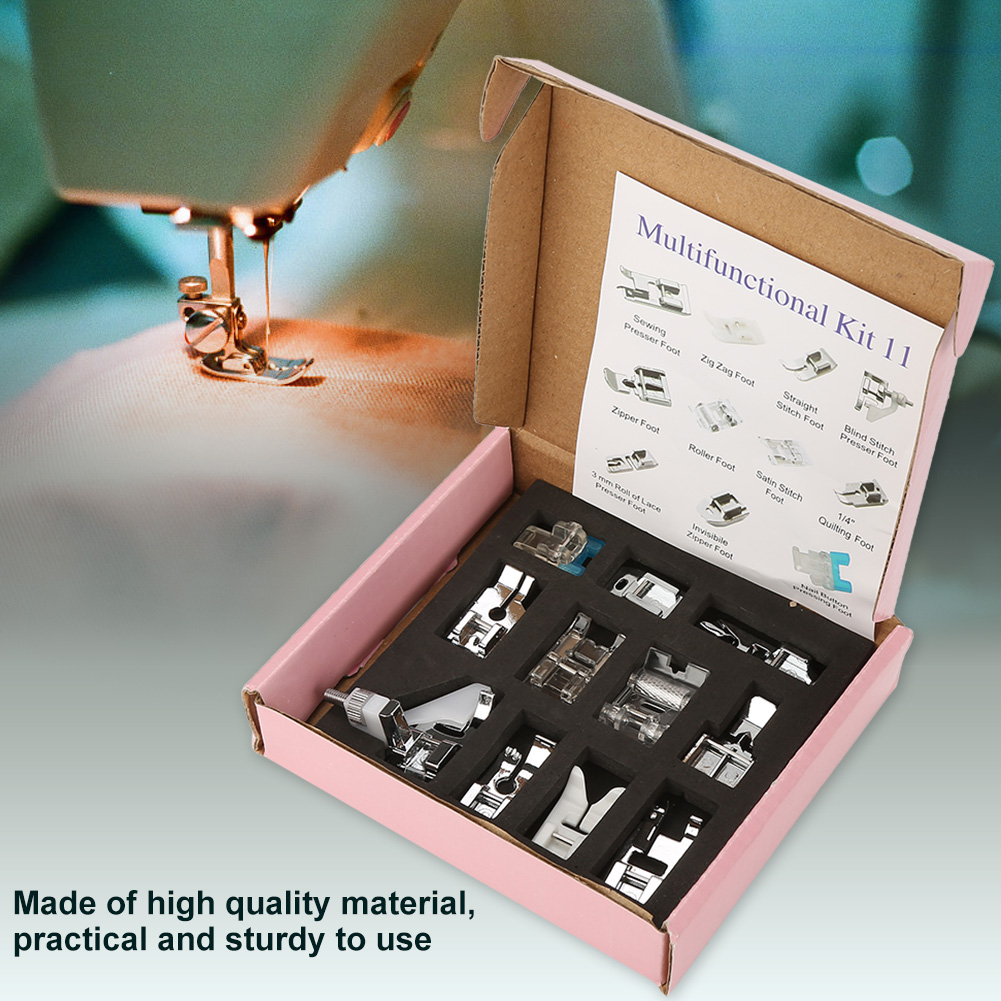 11PCS Multifunctional Sewing Machine Parts Press Foot Sew Machine Accessor KRI✈️