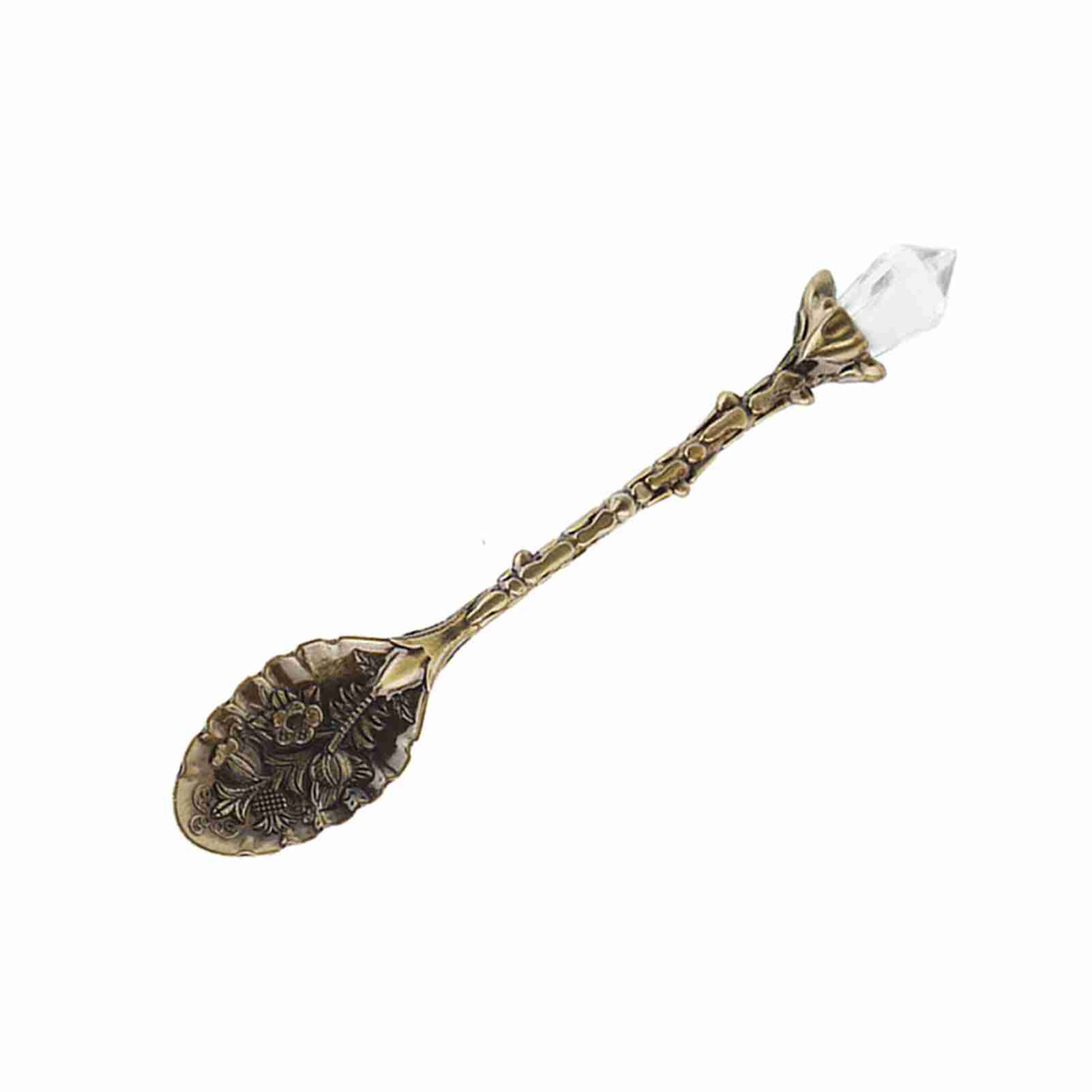 Crystal Head Vintage Pattern Shaped Coffee Spoon Dessert Spoon Dessert Sco KRI✈️