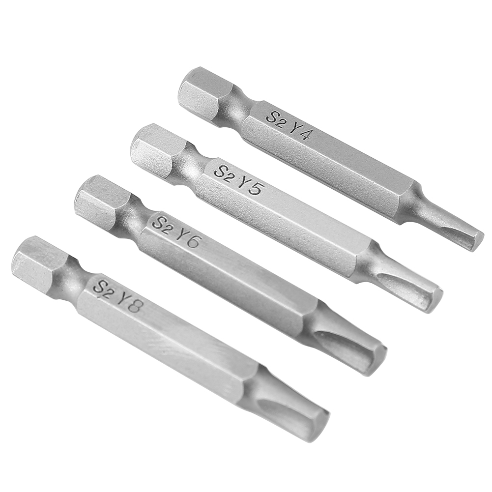 4Pcs Shaped Y Type 1/4 Hex Shaft Magnetic Screwdriver Screw Tool KRI✈️