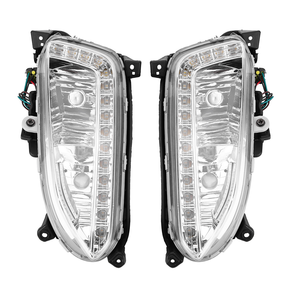 1 Pair Car Daytime Running Light DRL Fog Lamp Cover For Santa Fe/I KRI✈️