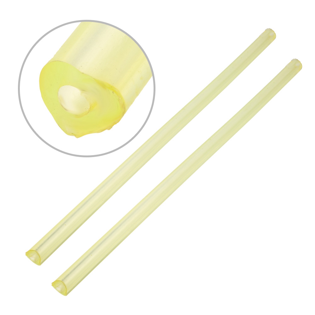 High Quality Polyurethane Round Hollow PU Rod Yellow 20mm OD 8mm Bore 500 KRI✈️