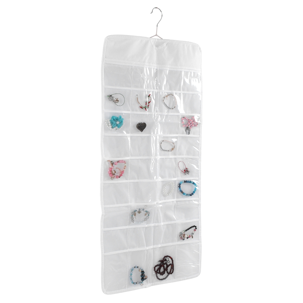 Dual Sided Over The Door Storage Bag Jewelry Hanging Bag Organizer KRI✈️