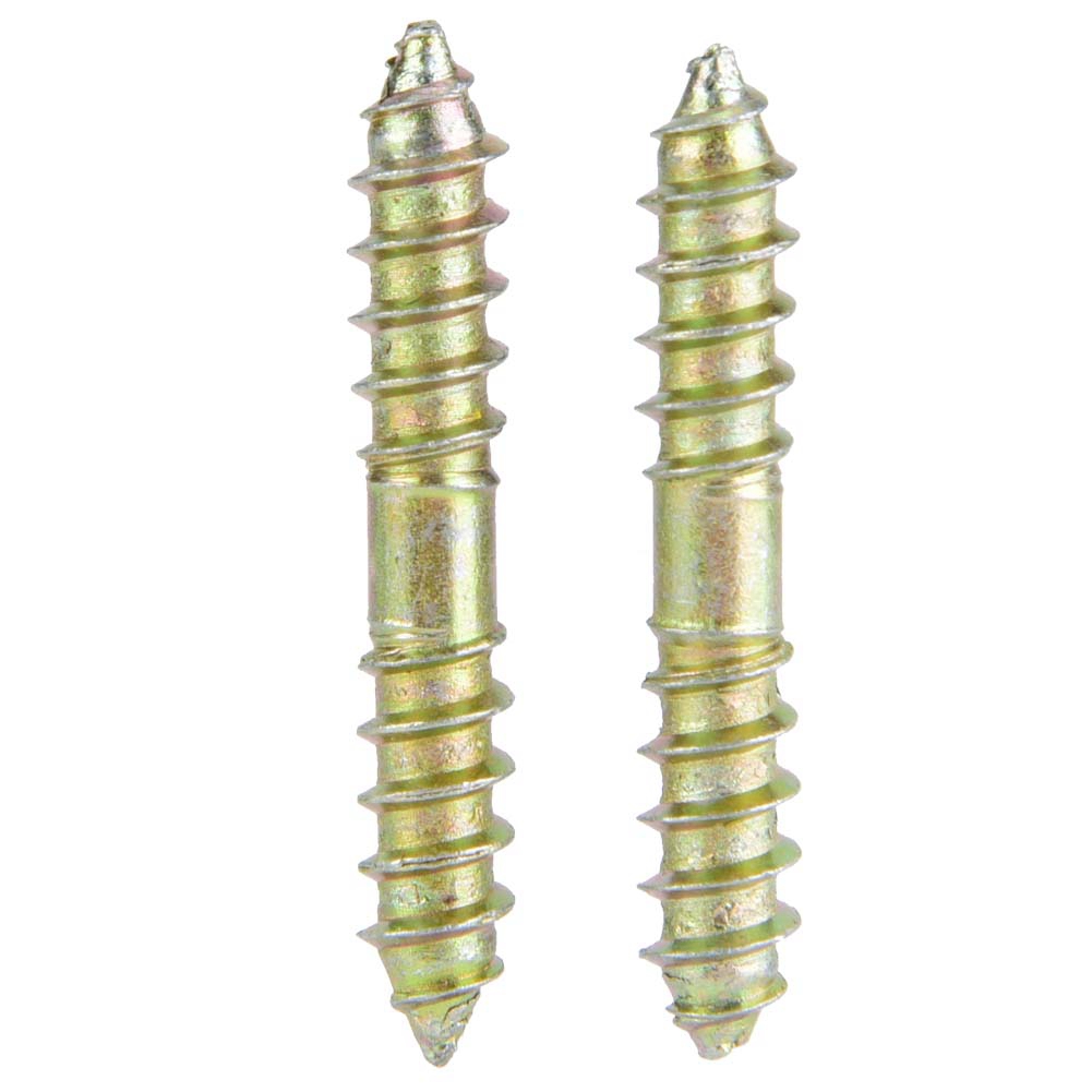 10pcs 6*40mm Dowel Screw Woodworking Furniture Connector Double Ended Scre KRI✈️