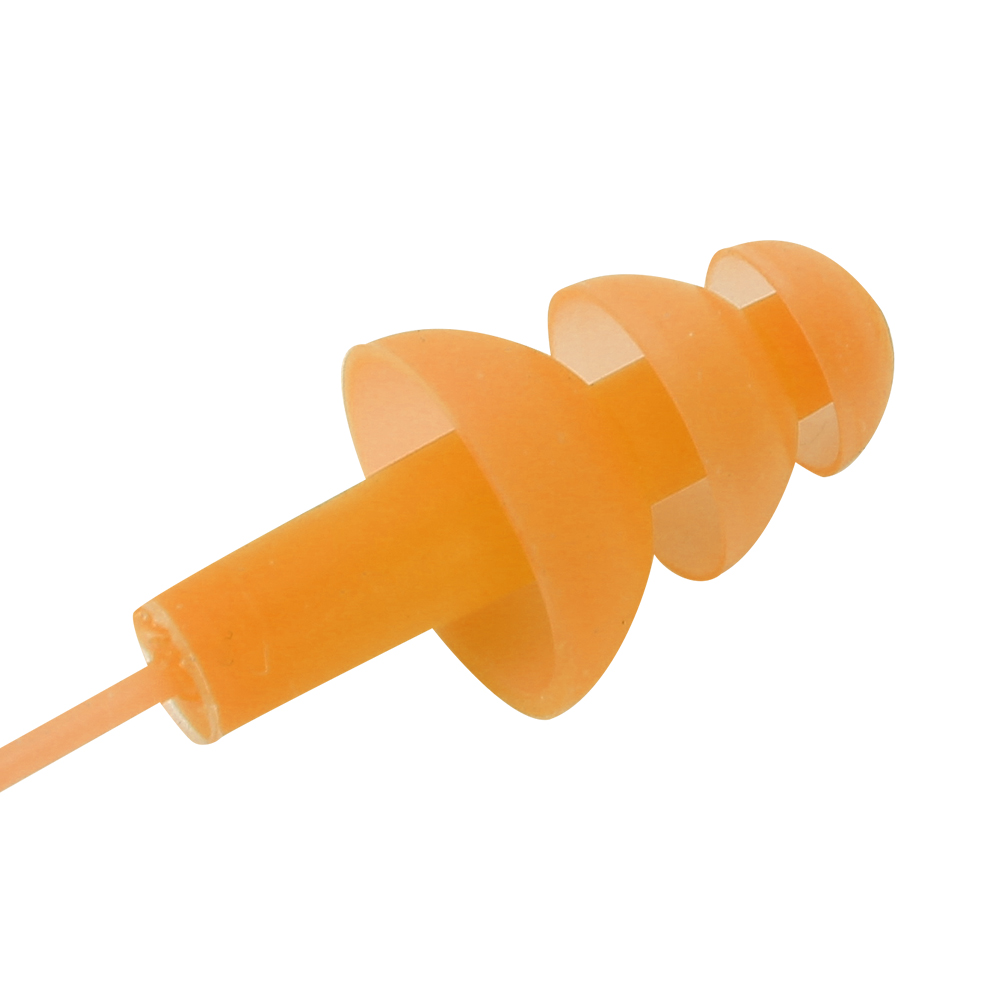 Waterproof Soft Silicone Corded Noise Prevention Swimming Earplugs Earmuff KRI✈️