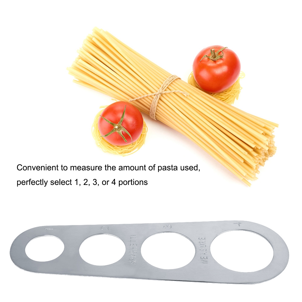 1Pc Stainless Steel Spaghetti Measurer Measuring Tool 4 Serving Portion Co KRI✈️