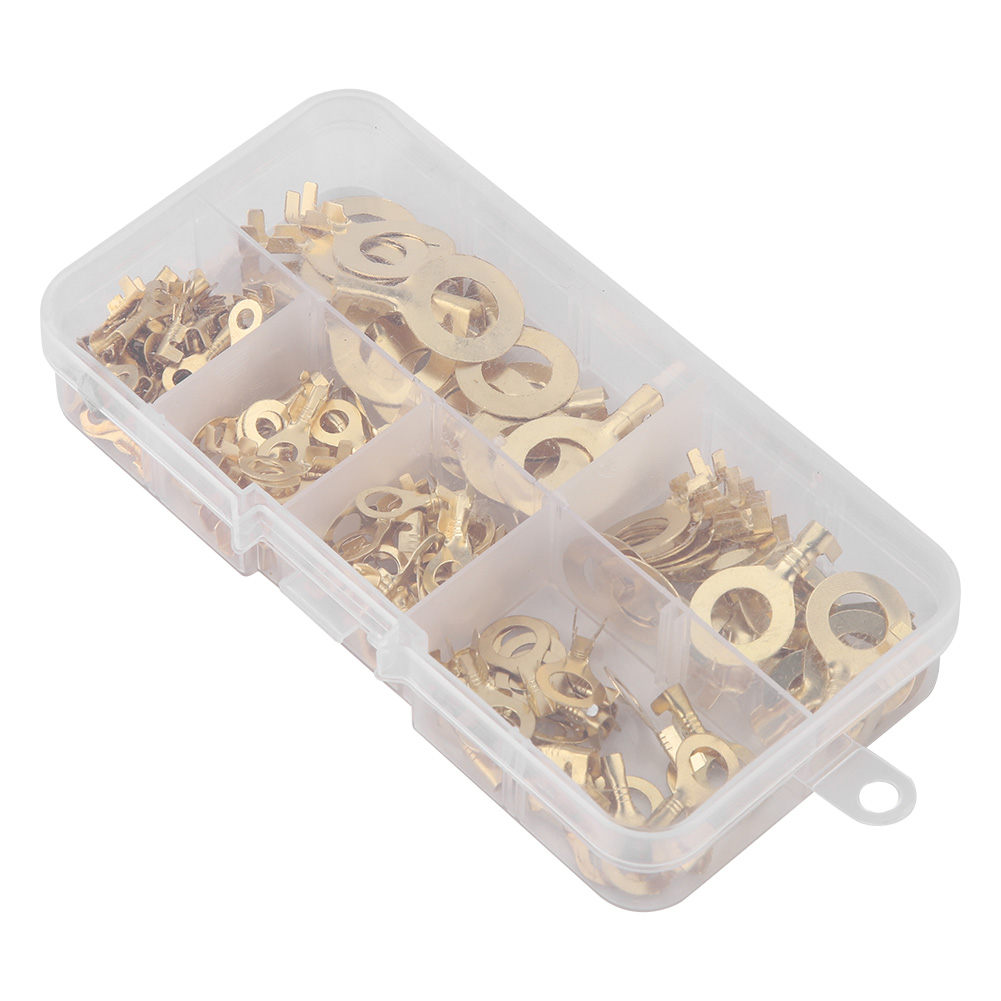 3.2/4.2/5.2/6.2/8.2/10.2mm O Type Round Bare Cold Crimp Terminal Brass Wir KRI✈️