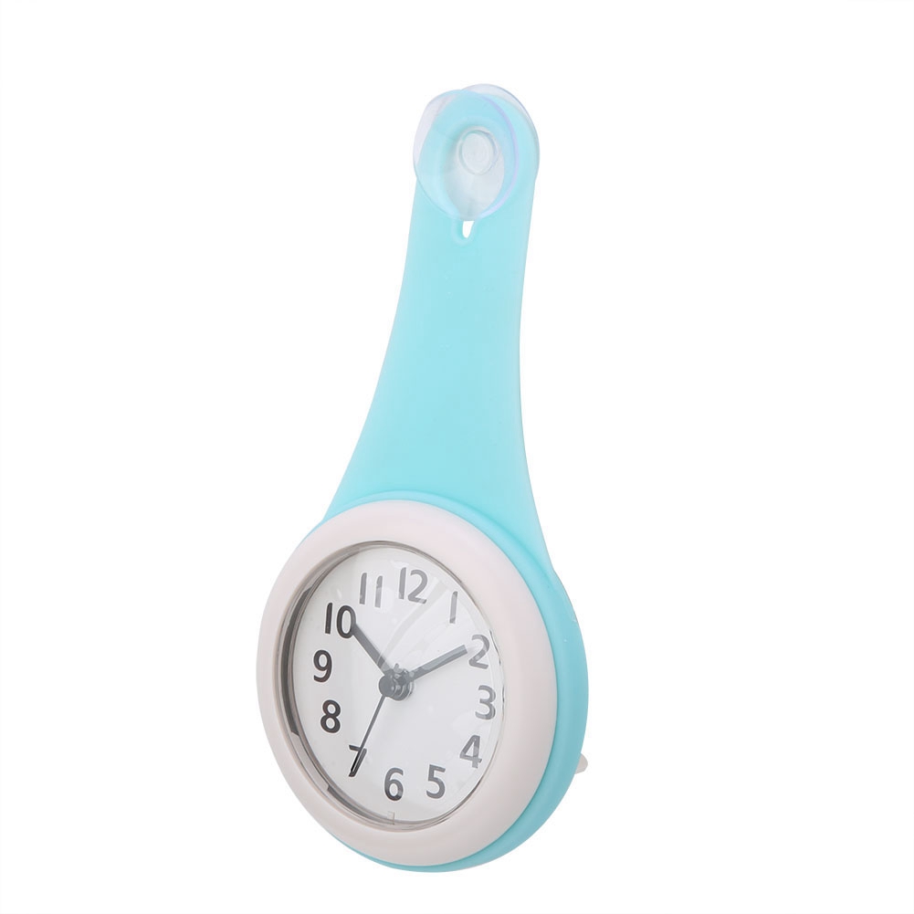 Fashionable Waterproof Hanging Bathroom Kitchen Clock Home Decoration (Blu KRI✈️