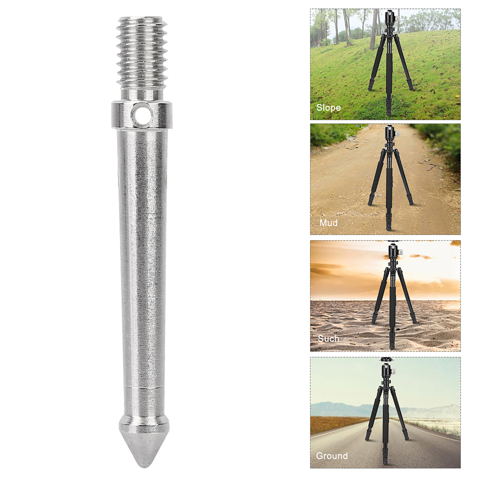 Metal Spike Mount For Tripod Monopod With 3/8 Inch Screw Thread Camera Acc KRI✈️