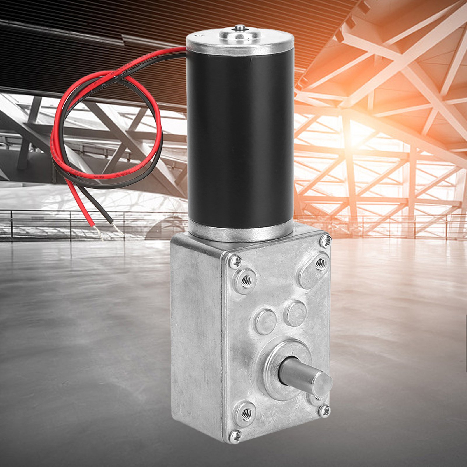 Speed Reduce Electric Gearbox Motor Reversible Worm Gear Motor 8mm Shaft 1 KRI✈️