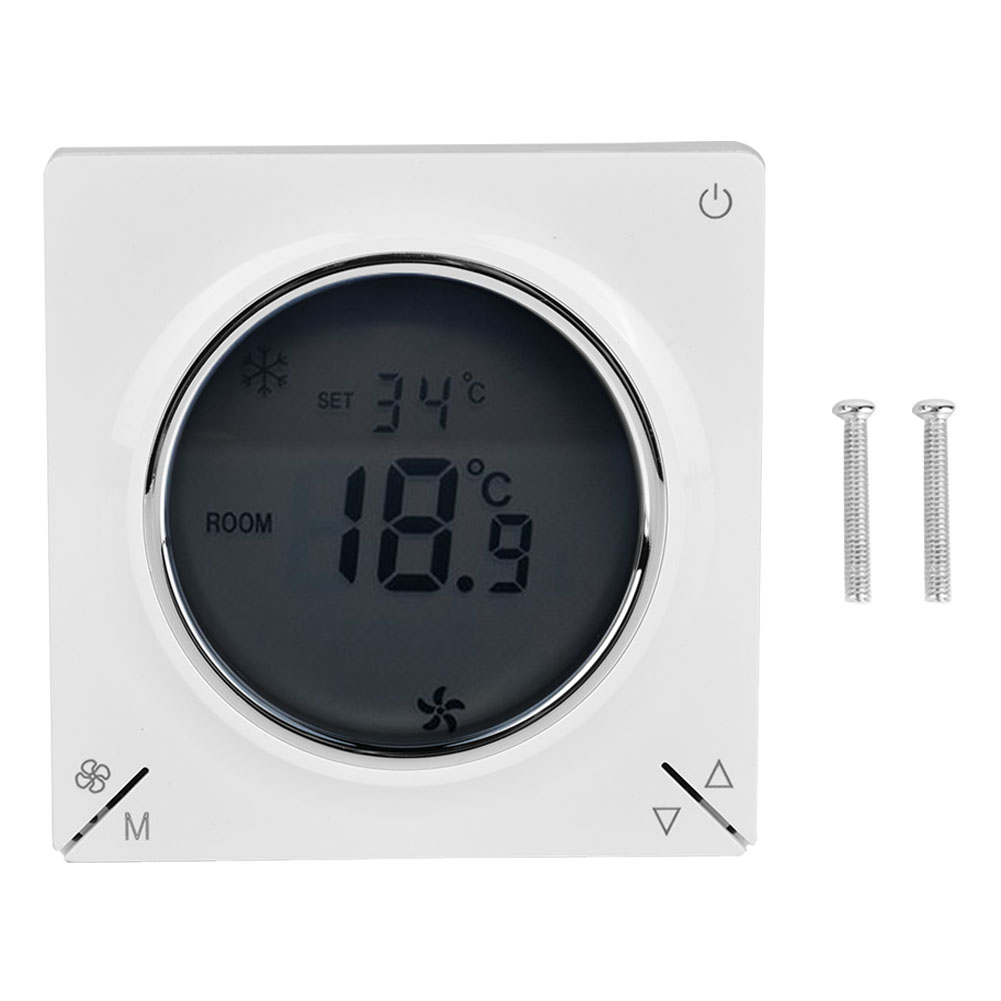 LCD Air Conditioning Fan Coil Central Thermostat Cooling Heating Room Temp KRI✈️
