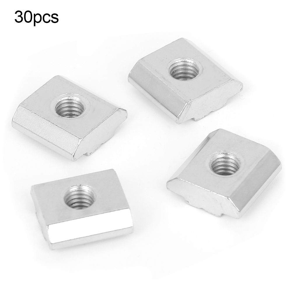 30pcs 30 Series T Slot Nuts Set Aluminum Profile Threaded T Sliding Nut Bl KRI✈️