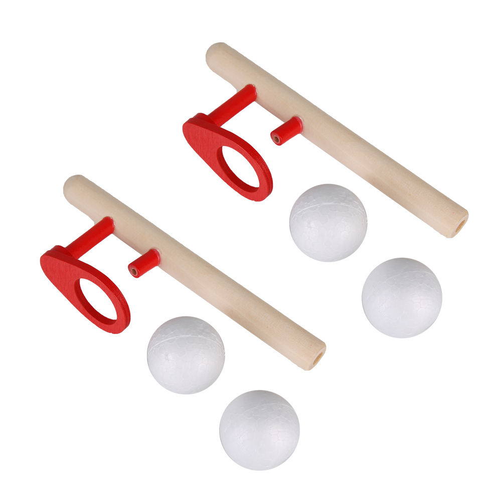 2 Set Kids Wooden Blow Toy Hobbies Funny Children Floating Ball Games KRI✈️