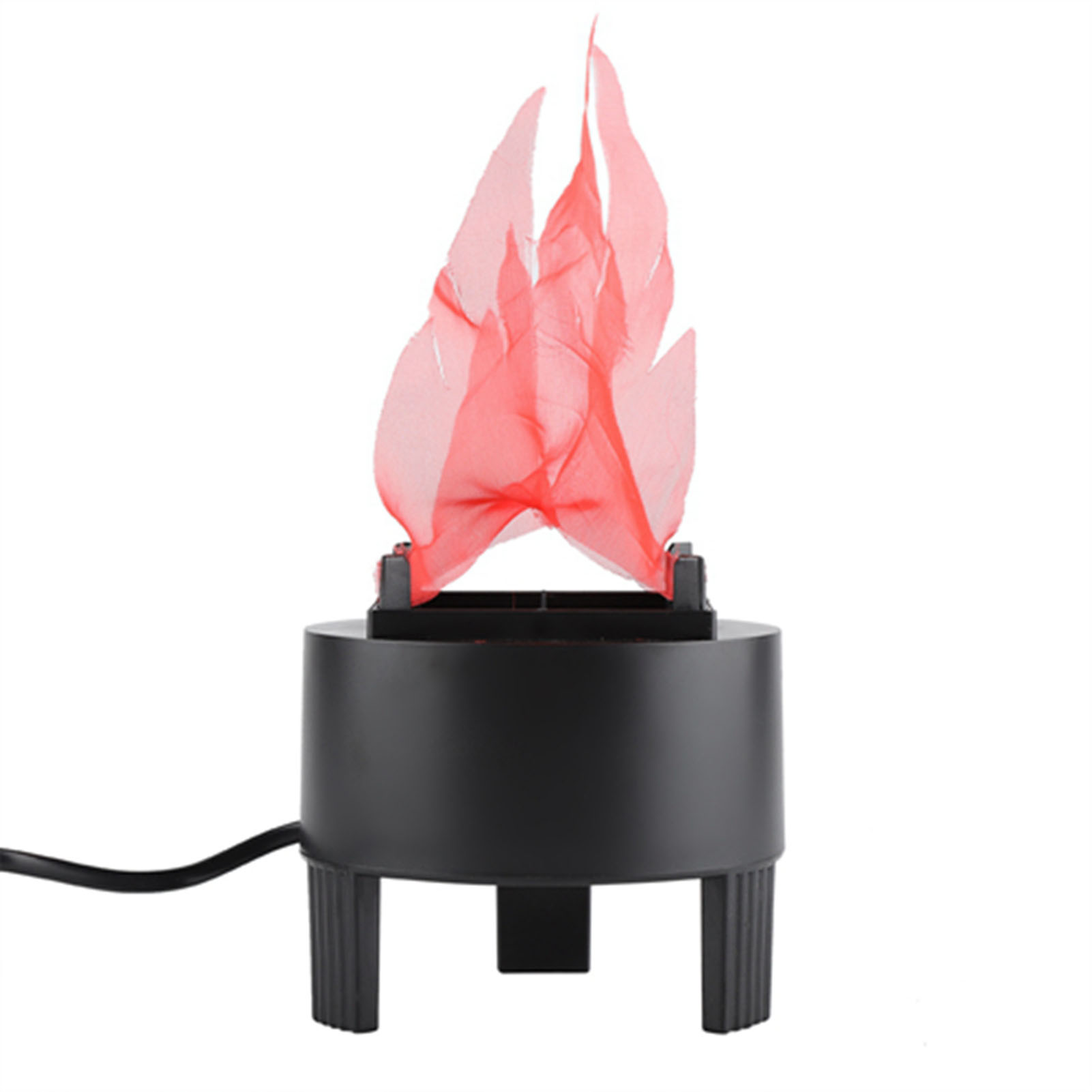 LED Flame Effect Light Simulated Fire Bowl Black Base Party Pub KTV Disco KRI✈️