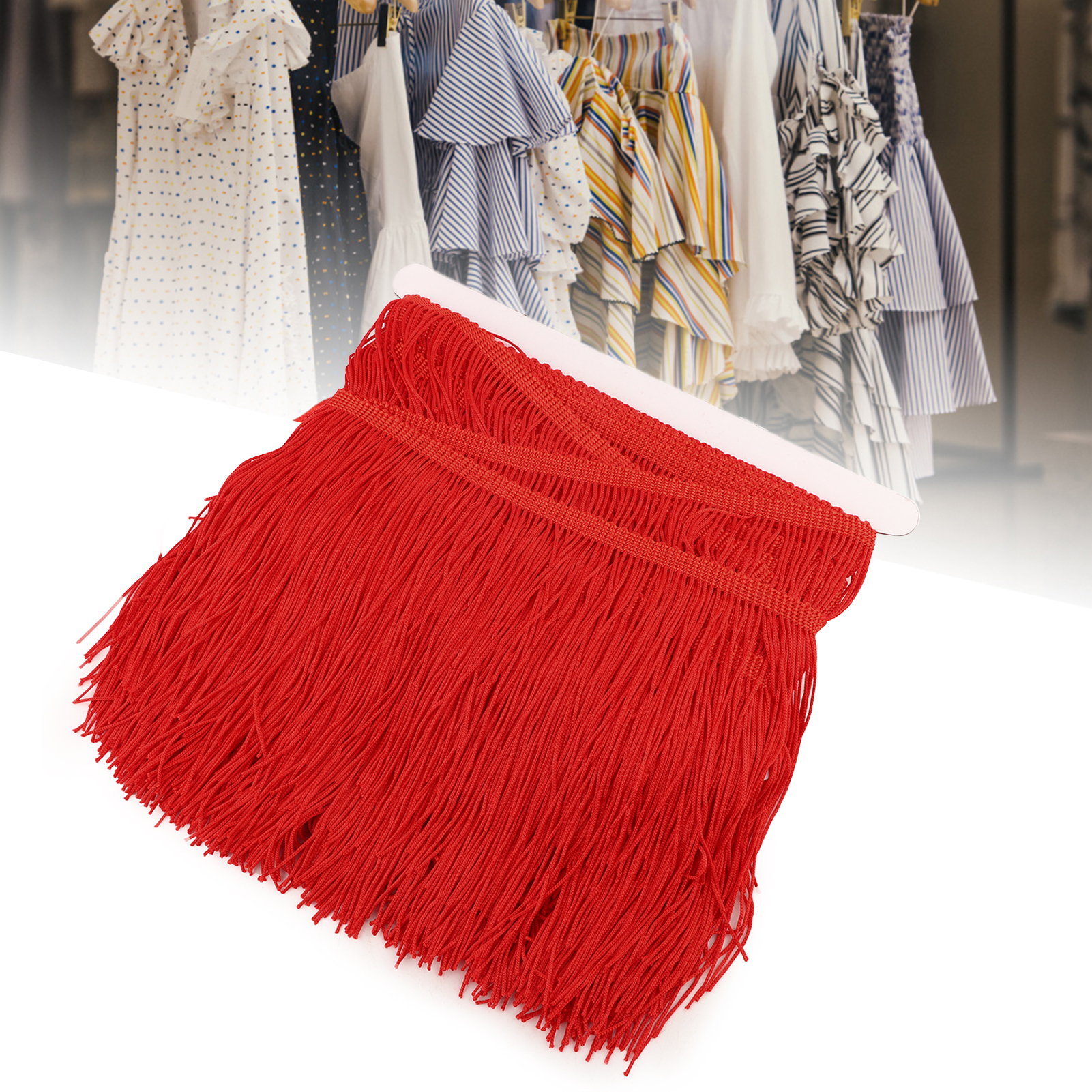 10yd 14cm Long Fringe Latin Dress Tassels Polyester Lace Trim Ribbon Sew S KRI✈️