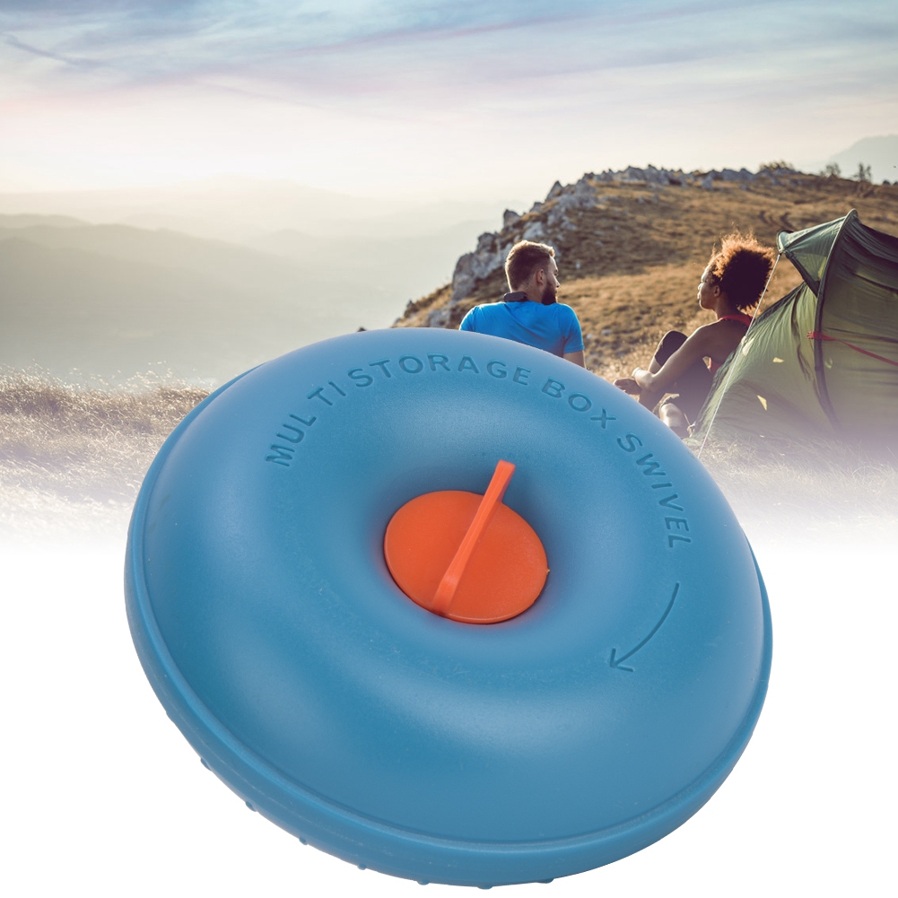 Portable Pill Case Round Mini Candy Storage Box Travel Medicine Container KRI✈️