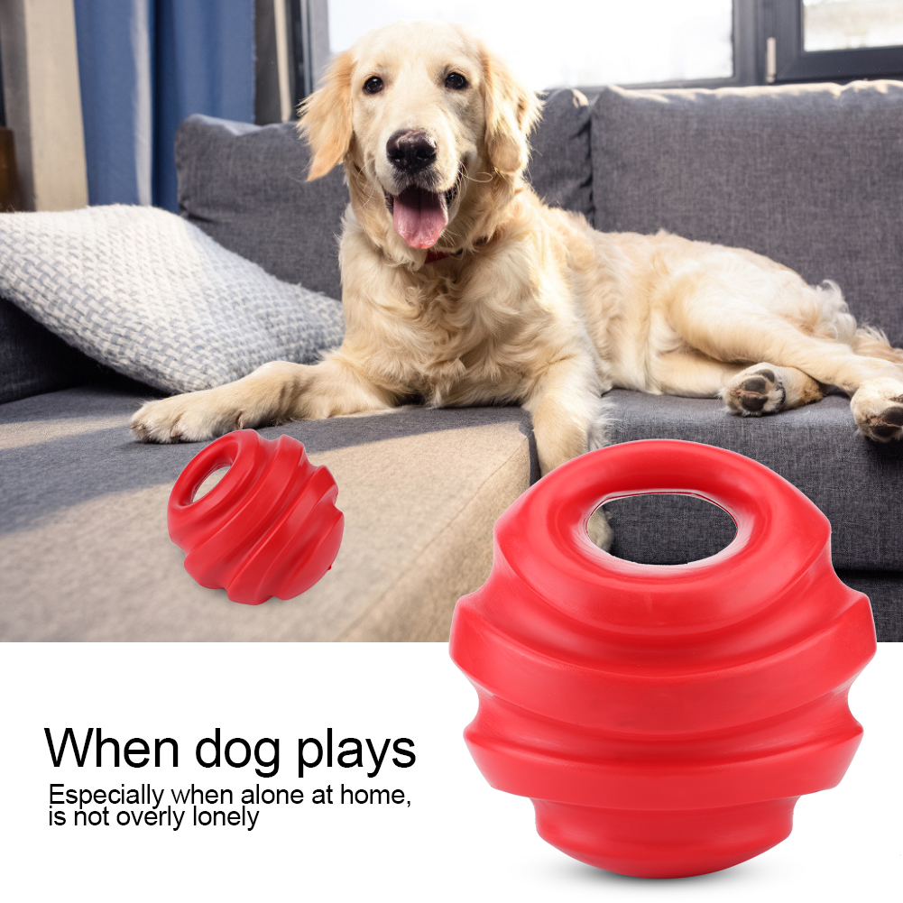 TPR Red Pet Teeth Cleaning Educational Interactive Training Toy F KRI✈️